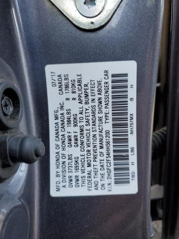 Photo 11 VIN: 2HGFC2F54HH561200 - HONDA CIVIC LX 