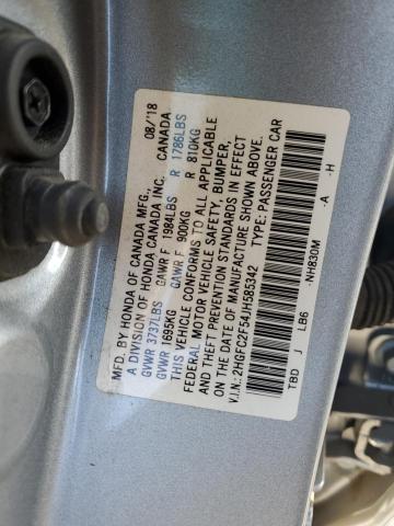 Photo 11 VIN: 2HGFC2F54JH585342 - HONDA CIVIC 