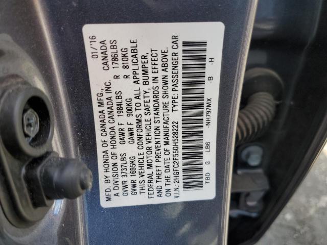 Photo 11 VIN: 2HGFC2F55GH528222 - HONDA CIVIC LX 