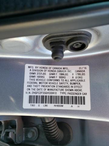 Photo 9 VIN: 2HGFC2F55GH530410 - HONDA CIVIC 