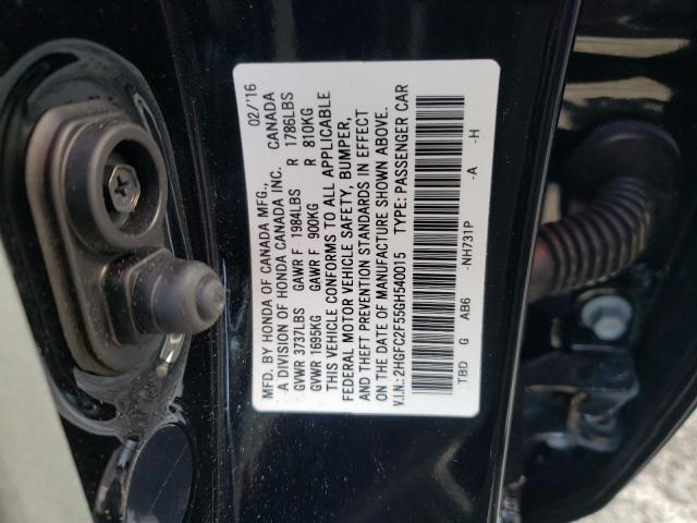 Photo 11 VIN: 2HGFC2F55GH540015 - HONDA CIVIC LX 