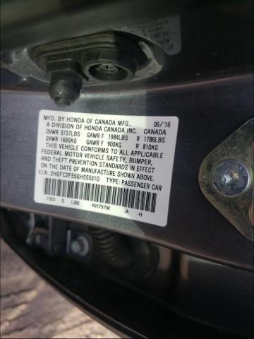 Photo 9 VIN: 2HGFC2F55GH555310 - HONDA CIVIC LX 