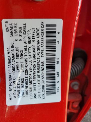 Photo 11 VIN: 2HGFC2F55GH569448 - HONDA CIVIC 