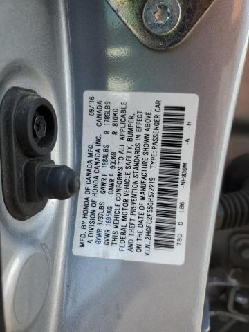 Photo 11 VIN: 2HGFC2F55GH572219 - HONDA CIVIC 