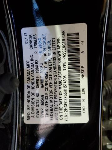 Photo 12 VIN: 2HGFC2F55HH514306 - HONDA CIVIC LX 