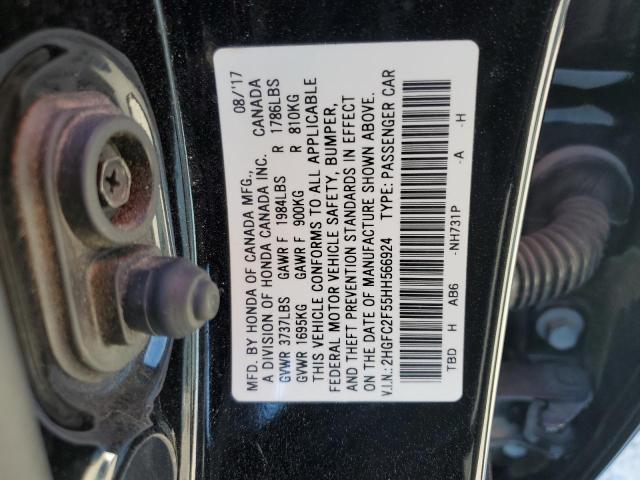 Photo 12 VIN: 2HGFC2F55HH566924 - HONDA CIVIC LX 