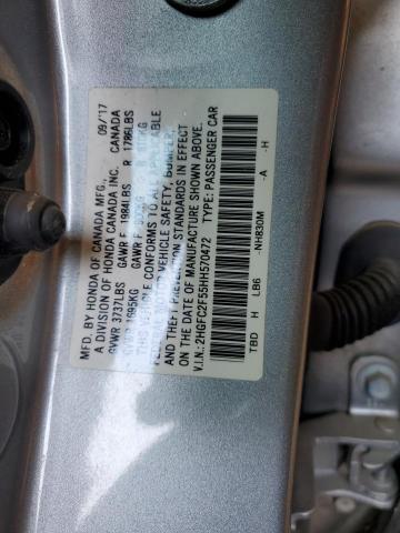 Photo 12 VIN: 2HGFC2F55HH570472 - HONDA CIVIC LX 