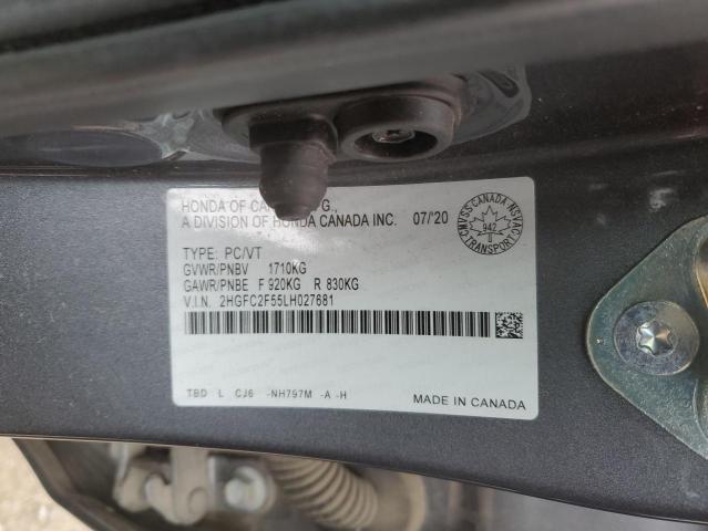 Photo 11 VIN: 2HGFC2F55LH027681 - HONDA CIVIC LX 