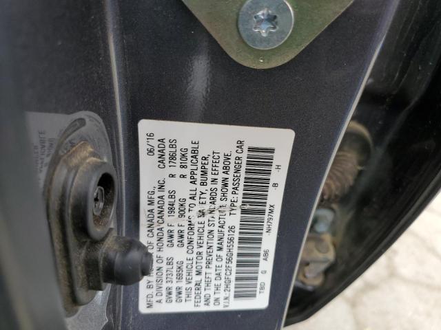 Photo 11 VIN: 2HGFC2F56GH556126 - HONDA CIVIC 