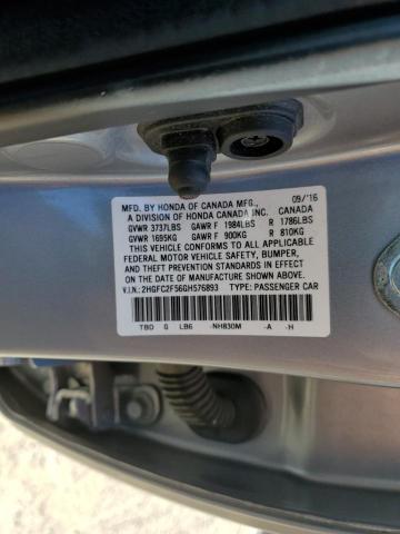 Photo 11 VIN: 2HGFC2F56GH576893 - HONDA CIVIC 