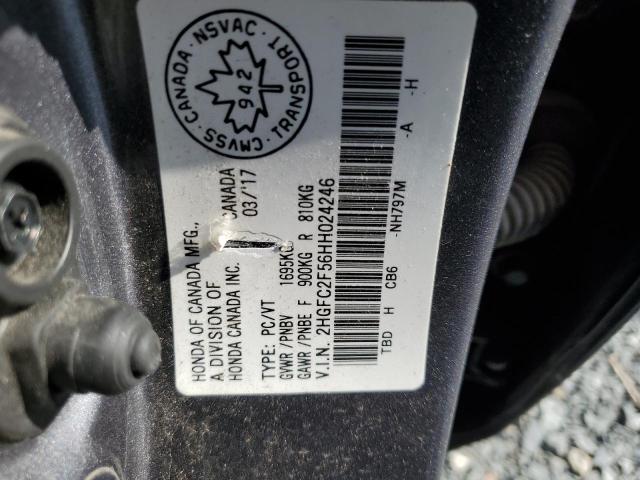 Photo 12 VIN: 2HGFC2F56HH024246 - HONDA CIVIC 