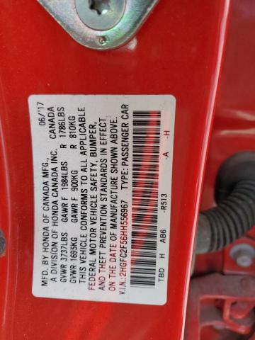 Photo 12 VIN: 2HGFC2F56HH556967 - HONDA CIVIC 