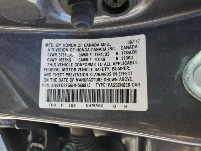 Photo 11 VIN: 2HGFC2F56HH568813 - HONDA CIVIC 