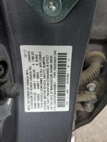 Photo 11 VIN: 2HGFC2F56JH500811 - HONDA CIVIC 