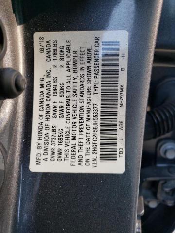 Photo 11 VIN: 2HGFC2F56JH553377 - HONDA CIVIC LX 