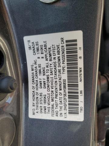 Photo 11 VIN: 2HGFC2F56JH586850 - HONDA CIVIC LX 