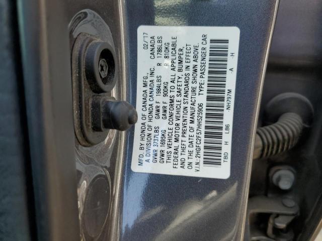 Photo 11 VIN: 2HGFC2F57HH525906 - HONDA CIVIC 