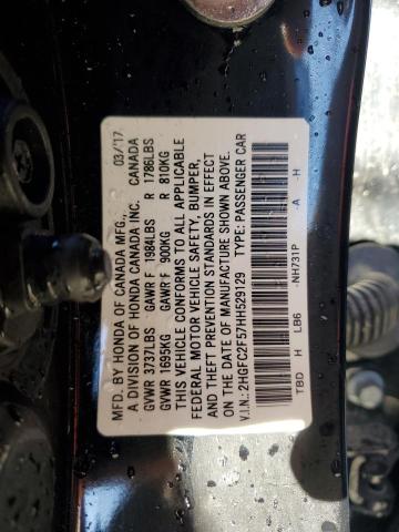 Photo 11 VIN: 2HGFC2F57HH529129 - HONDA CIVIC 