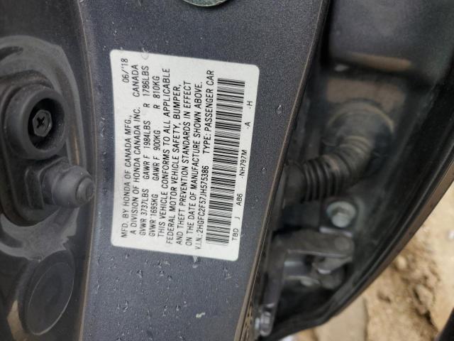 Photo 11 VIN: 2HGFC2F57JH575386 - HONDA CIVIC 