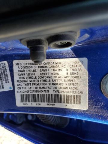 Photo 11 VIN: 2HGFC2F58GH547928 - HONDA CIVIC LX 