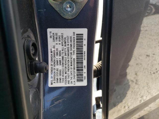 Photo 11 VIN: 2HGFC2F58GH555009 - HONDA CIVIC LX 