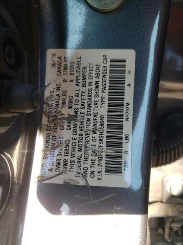 Photo 11 VIN: 2HGFC2F58GH558640 - HONDA CIVIC LX 