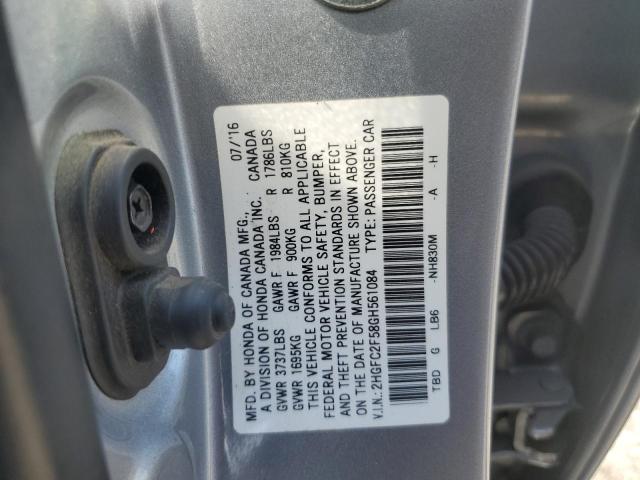 Photo 12 VIN: 2HGFC2F58GH561084 - HONDA CIVIC LX 