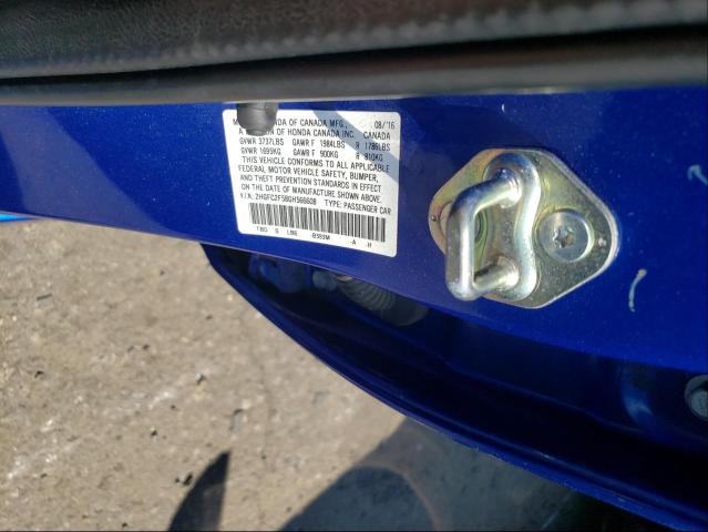 Photo 9 VIN: 2HGFC2F58GH566608 - HONDA CIVIC LX 