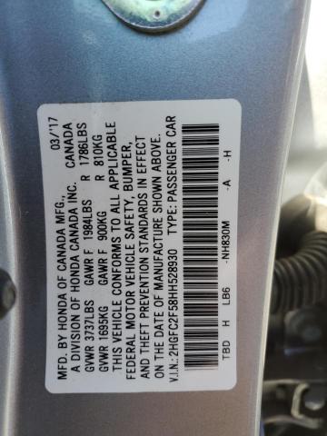 Photo 11 VIN: 2HGFC2F58HH528930 - HONDA CIVIC LX 