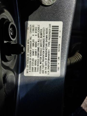 Photo 11 VIN: 2HGFC2F58HH547011 - HONDA CIVIC LX 