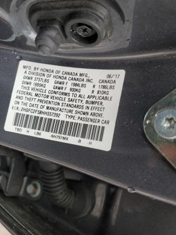 Photo 12 VIN: 2HGFC2F58HH557392 - HONDA CIVIC LX 