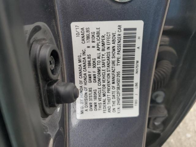 Photo 11 VIN: 2HGFC2F58JH501295 - HONDA CIVIC LX 