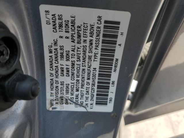 Photo 11 VIN: 2HGFC2F58JH530134 - HONDA CIVIC LX 