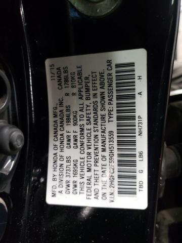 Photo 11 VIN: 2HGFC2F59GH513559 - HONDA CIVIC LX 