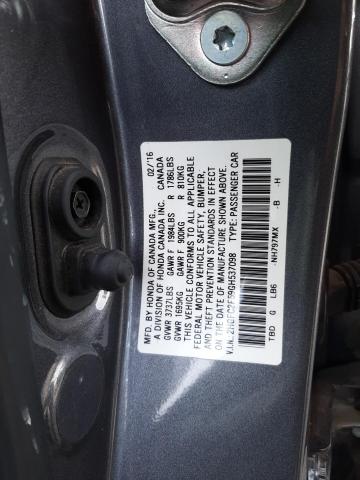 Photo 11 VIN: 2HGFC2F59GH537098 - HONDA CIVIC LX 