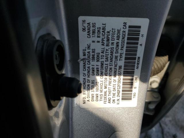 Photo 11 VIN: 2HGFC2F59GH557786 - HONDA CIVIC LX 