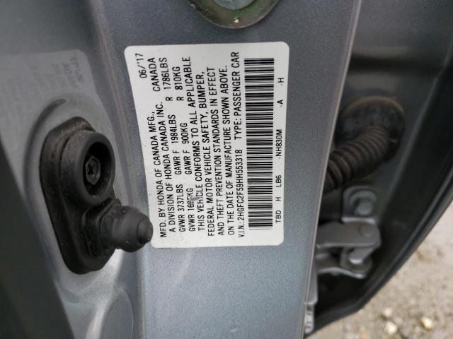 Photo 12 VIN: 2HGFC2F59HH553318 - HONDA CIVIC LX 