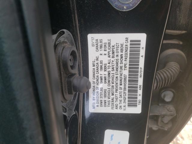 Photo 9 VIN: 2HGFC2F59HH559927 - HONDA CIVIC LX 