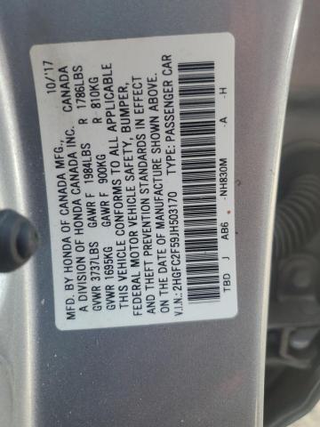 Photo 11 VIN: 2HGFC2F59JH503170 - HONDA CIVIC LX 