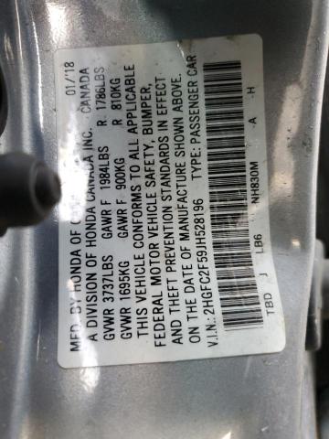 Photo 12 VIN: 2HGFC2F59JH528196 - HONDA CIVIC 