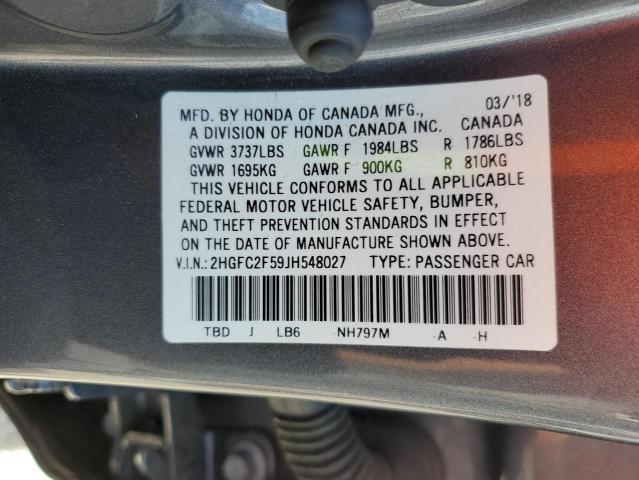 Photo 12 VIN: 2HGFC2F59JH548027 - HONDA CIVIC LX 