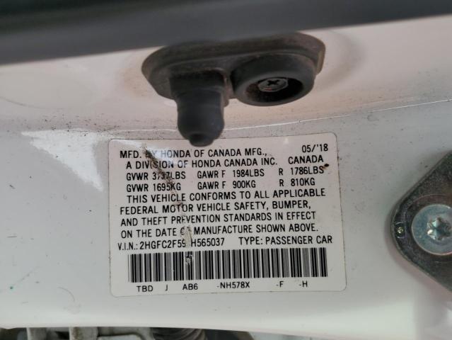 Photo 11 VIN: 2HGFC2F59JH565037 - HONDA CIVIC LX 