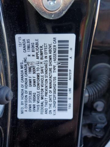 Photo 12 VIN: 2HGFC2F5XGH521735 - HONDA CIVIC LX 