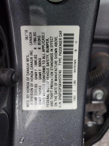 Photo 11 VIN: 2HGFC2F5XJH575740 - HONDA CIVIC 