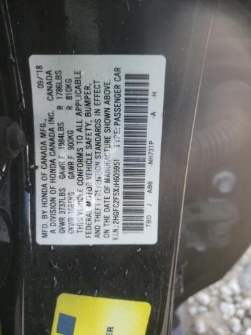 Photo 9 VIN: 2HGFC2F5XJH605951 - HONDA CIVIC LX 