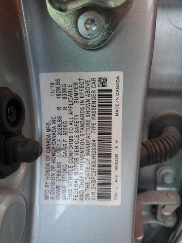 Photo 11 VIN: 2HGFC2F60LH520354 - HONDA CIVIC LX 