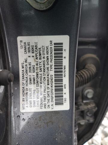 Photo 11 VIN: 2HGFC2F61KH524072 - HONDA CIVIC 