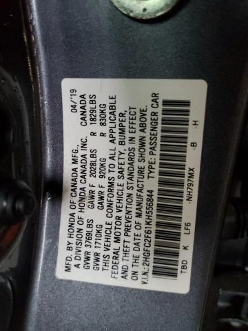 Photo 12 VIN: 2HGFC2F61KH556844 - HONDA CIVIC LX 