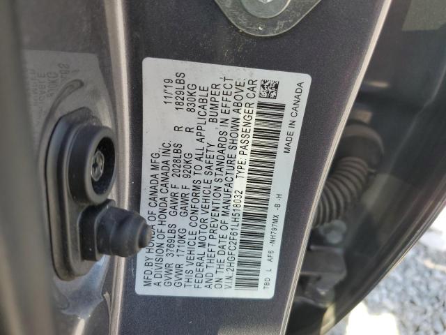 Photo 11 VIN: 2HGFC2F61LH518032 - HONDA CIVIC LX 