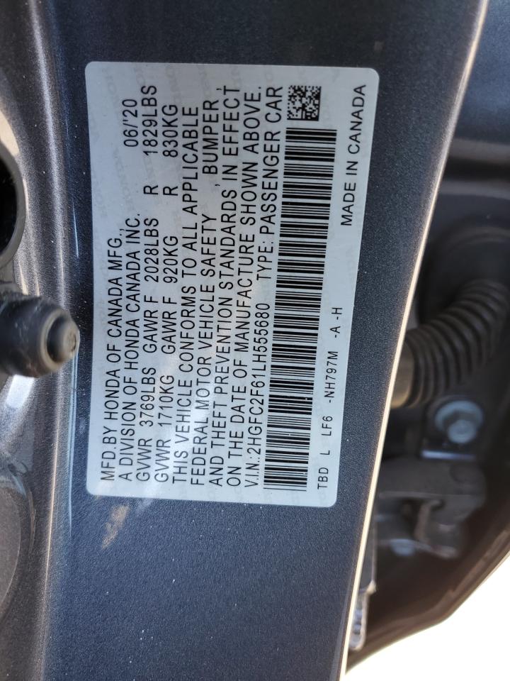 Photo 11 VIN: 2HGFC2F61LH555680 - HONDA CIVIC 